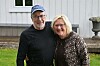 Ekteparet Arne Martin og Janne Brun åpnet gårdsdørene for 40 gjester da det ble arrangert fjøstref på Finnemoen.