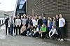 NTNU-studenter og samarbeidspartnere samlet under Brohode havbruk.