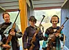 Berit Jenssen fikk en andreplass i Namdalscupfinalen finkaliber. Her sammen med Casper Brembu Jule og Edvard Brauten Steen.
