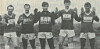 Lekas gode forsvarkjede: Jonny Juliussen, Yngve og Ole Arnfinn Helmersen og Oddvar og Svein Aardahl.