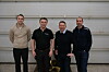 Fra venstre: Ståle Vevik, salgssjef PMH, Kåre Vevik, CEO PMH, Bernt Lilliestråle, CEO Moen Marin, Torfinn Hansvik, Optimaliseringsleder Moen Marin.