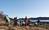 Friluftsgruppa til Gråmarka idrettslag deltok på strandrydding i 2021.