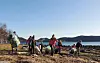 Friluftsgruppa til Gråmarka idrettslag deltok på strandrydding i 2021.