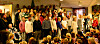 Alle barna i 4. trinn underholdte med sang fra scenen.