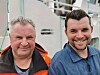 Odd Kristian Myhre sammen med sønnen Olav Myhre.