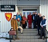 Representanter fra kommunen møtte delegasjonen fra fylket, Torghatten og AtB.