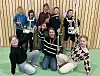 Noen av de spillende i Kolvereid skolekorps, fra venstre bakerst: Jørgen Wendelbo Paulsen, Anton Isaksen, Håkon Isaksen, Mats Elias Strømmen og Oskar Sverdrup. Noen av de drillende i Kolvereid skolekorps, fra venstre: Hannah Øyahals, Mathilde Ramstad og Tuva Sandmo Kjønsø.