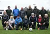 Det nyopprettede gåfotballaget fra Nærøysund er klart for showkamp mot Rosenborg under Kolvereiddagene. Bak fra venstre: Ronny Ole Sandnes, Ole Jakob Måøy, Odd Helge Haugerøy, Roger Dekkerhus, Kjell Lindgjerdet og lagleder Per Arne Husby. Foran fra venstre: Rune Nilsen, Kirsti Sandnes Fjær, Helge Kvalø, Mariann Haugerøy, Terje Urdshals, Rannveig E. Blavik Kvalø og Geir Lauten. Anita Marø, Mariann Torsvik og Bjørnar Ramfjord var ikke til stede da bildet ble tatt.