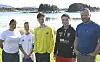 Elin Horven, Ola (snart 13), Iver (16), Magnus (19) og Eirik Haugerøy.