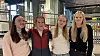 Fra venstre: Tyra Kvamsø Stenersen, Sofie Heimsvik, Henriette Valø Sverdrup og Hanna Bentzen er enige om at refleks er viktig. Men å huske den hver gang man går ut døra, er ikke alltid like enkelt.