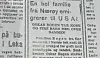 Faksimile fra Namdlens Folkeblad 2. februar 1949.
