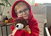Emil fikk sin egen Bjørnis-bamse etter å ha varslet i fra om brannen - han har også sett alle Bjørnis-episodene.