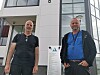John Einar Løkkheim, prosjektkoordinator for strandrydding, OMS og Gudbrand Sørheim, daglig leder for OMS.