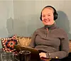 Cathrine Antonsen (26) fra Trondheim, her i fullt arbeid med masteroppgaven sin om Nærøysund sitt brannvesen.