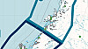 Nord for Buholmråsa fyr i Trøndelag er det nå PD-fritt (lys blå markering). Områdene sør for dette er en del av den nasjonale overvåkingssonen for PD. Foto
