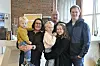Noah og Isak Hellsø Horseng hadde med seg både foreldre Trine og Sivert Horseng og besteforelde Hedvig Horseng og Freddy Johansen