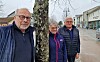 Pensjonistgruppa med fra venstre Arne Martin Brun, Guri Minnie Sagvik, og Arne Sigurd Antonsen.