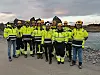 Eier Roald Dolmen, Viggo Randal, byggeplassleder Morten Tøgersen, Nils-Joakim Tøgersen, Marita Herring Heep, Asle Fredrik Blomsø Droksås, controller Sunniva Remmen, fagansvarlig automasjon/elektro Jørgen Iversen, driftsleder Tord Teigstad, biologisk leder Paula Rojas Tirado, teknisk leder Knut Hansen, administrerende direktør Erik Hernes og prosjektleder Bjarne Bjørkan.