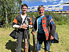 Marius Edvardsen og Geir Ove Sørenmo forsøkte seg på stang og felthurtig.