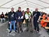 Jostein Alsli og Viggo Bergersen vant færingklassen. Eivind Aakvik og Øystein Vikestad Trøan fra Terråk IL flankerer vinnerne.