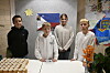 Jens, Alexander, Monika og Magnus presenterte Filippinene, og hadde laget filippinske vårruller, kalt Lumpia Shanghai.