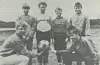 Elever ved Gravvik skole som gledet seg på NM: Morten Vassli, Jens Ståle Tenfjord, Børge Sætran og Åge Einar Waag. Foran: Jan Ove Skillingsås og Tom Erik Laugen.