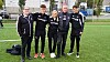 Roger «Hovedsjefen» Holm sammen med Rosenborg-profilene Sverre Nypan, Stefano Vecchia og Pernille Grut Sørlie, samt Terje Toftesund under RBKs besøk hos Supportern på Kolvereid i 2022.