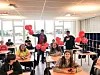 Også Rørvik skole fikk besøk av Valø og Olsen.