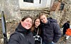 Aurora - i midten, sammen med sine medstudenter Anna og Sigurd.