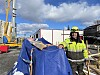 Per Ivar Jønvik fra Birger Pedersen er blant de som jobber med byggingen av ny brannstasjon.