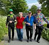 Fra venstre: Morten Søraunet, Caroline Annie Jensen, Arne Lothe og Jan Rune Sæbø i Felleskorpset fotografert under et tidligere prosjekt.