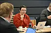 Mariann Oddvik (Ap) tok opp sykefravær og pekte på behovet for tydeligere oppfølging og tiltak.