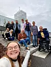 Lærere i kulturskolen samlet utenfor Rørvik kirke.