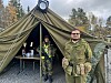 Anette Hølleland og Andreas Sveen sto denne dagen vakt ved inngangen øvelsesområdet.