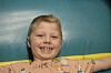 Liam Alexander Arntsen (8) var ikke i tvil om hva som var best i høstferien: hoppeslottet!