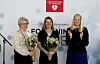 Kronprinsessen klappet for Ingvild Saltvedt som fikk demensforskningspris og Kristina Haugaa. Sistnevnte vant hjerteforskningspris.