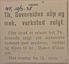 Salgsannonse fra 1938.