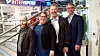 Kommunestyregruppa i Nærøysund Frp. Morten Haugerøy (f.v.), May-Linn Waagø, Stein Bakken og Terje Settenøy.