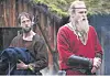 Ole Fredrik Wannebo spilte Harald Hårfagres sendemann i spelet om Kong Herlaug på Leka i juli 2017.