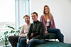 Fra venstre Jonas Williksen i Namdalskysten Næringsforening, Torolf Storsul i Aqua Kompetanse AS og Ragnhild Andersen i InnovArena.