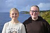 Emma Båfjord Vikestad og Kristine Vågø Seierstad fikk se skolearbeidet i helt nye omgivelser.
