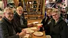 Finn Sinkaberg, Bernt Melgård, Evy Sinkaberg og Solrun Melgård. Denne gjengen møtte opp for å få et avbrekk i julestria.