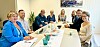 Samarbeid for suksess: Arbeidsgruppen bak Blå Konferanse 2024 samler lokale næringslivsledere, utdanningsinstitusjoner og organisasjoner for å skape en inspirerende og kunnskapsrik begivenhet. (f.v) Gretha Aarseth Nordbøe, Ståle Ramstad, Halvor Mortensen, Kristin Sæther, Ragnhild Andersen, Kristin Moe Fjær, Jonas Williksen og Sille Kjølstad Skaftnesmo.