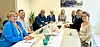 Samarbeid for suksess: Arbeidsgruppen bak Blå Konferanse 2024 samler lokale næringslivsledere, utdanningsinstitusjoner og organisasjoner for å skape en inspirerende og kunnskapsrik begivenhet. (f.v) Gretha Aarseth Nordbøe, Ståle Ramstad, Halvor Mortensen, Kristin Sæther, Ragnhild Andersen, Kristin Moe Fjær, Jonas Williksen og Sille Kjølstad Skaftnesmo.