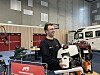 Jim Laugen er strålende fornøyde med salget under messa.