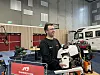 Jim Laugen er strålende fornøyde med salget under messa.