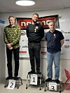 Ole Jakob Mikalsen kunne klatre til topps på pallen foran Jo Inge Fladvad og Robert Drag Mikalsen.