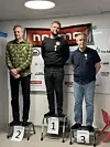 Ole Jakob Mikalsen kunne klatre til topps på pallen foran Jo Inge Fladvad og Robert Drag Mikalsen.