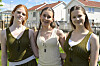 Hanna Lademan, Mina Bakke Lothe og Frida Williksen bidro med dans.