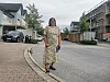 Randi Tanberg Finne foran markedsgata som tar form.